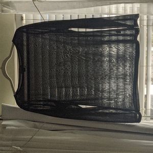 Nordstrom Halogen mesh long sleeve top L